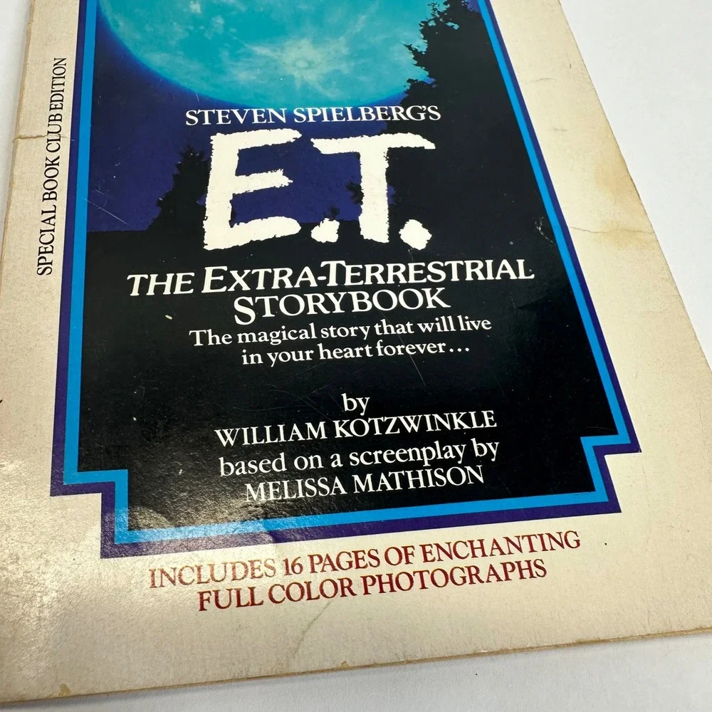 E.T.‎ The Extra-Terrestrial Storybook William Kotzwinkle 1988 Paperback Photos